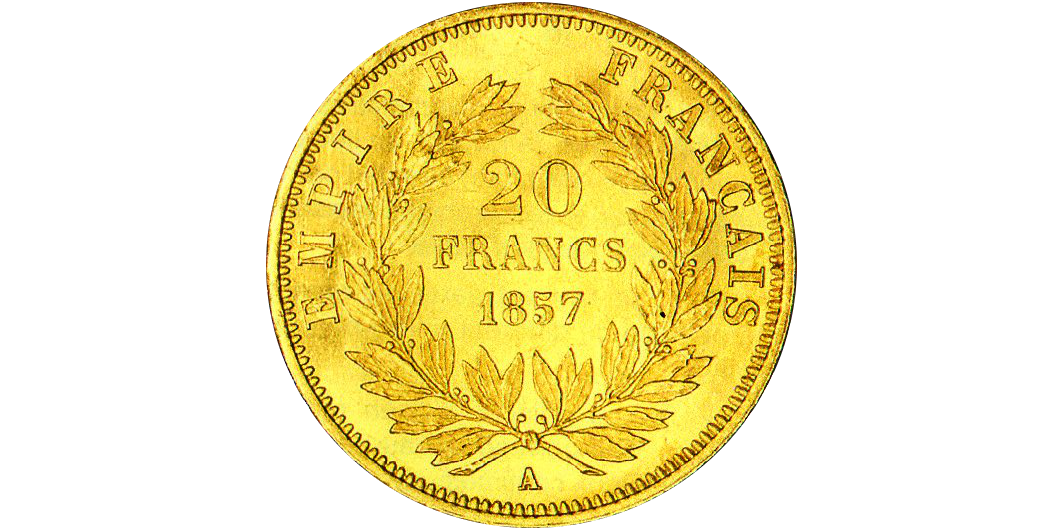 vingt francs 1857